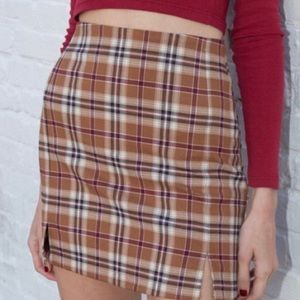 Brandy Melville Cara Brown Skirt